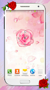 Roses Clock Widget penulis hantaran