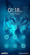 Applock Theme Wolf - Animated Background screenshot 1
