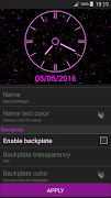 Neon Clock Widget captura de pantalla 2