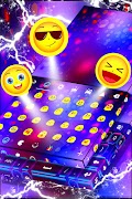 برنامه‌نما Colored Lights Keyboard Theme عکس از صفحه