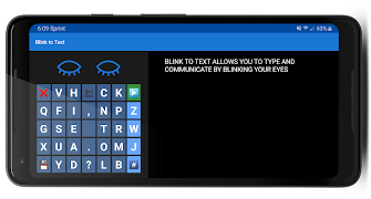Blink to Text Beta 👀 Eye Tracking Keyboard скриншот 1