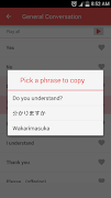 Learn Japanese Phrasebook スクリーンショット 2