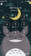 Totoro Pattern Smart AppLock PIN Lock Screen ภาพหน้าจอ 1