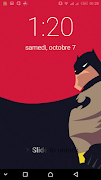 Bat Super Hero Passcode or pattern Lock Screen imagem de tela 3