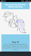 Learn To Draw Raindow Dash imagem de tela 7