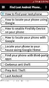 Find Lost Android Phone guide 포스터