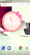Cute and Girly Clock Widget पोस्टर
