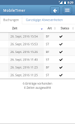 MobileTimer - Zeiterfassung screenshot 1
