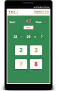 برنامه‌نما Math quiz Addition and Subtraction Multiplication عکس از صفحه
