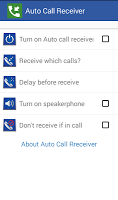 Auto Call Receiver PRO screenshot 1
