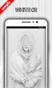 White Wallpapers imagem de tela 2