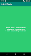 برنامه‌نما Android Tutorial عکس از صفحه