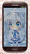 Chibi Hatsune Miku Lockscreen captura de pantalla 7