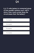 Electronics MCQ Test 스크린샷 1