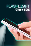 Flashlight Clock SOS ảnh chụp màn hình 1
