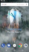 Waterfall Clock Widget syot layar 1