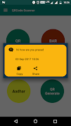 برنامه‌نما QR Code with Aadhaar Scan عکس از صفحه