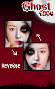 Ghost Wajah Halloween Makeup screenshot 2