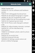 برنامه‌نما Mobile Phone Codes عکس از صفحه