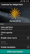 Sun Widget Clock imagem de tela 5