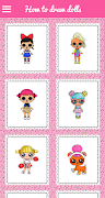 2 Schermata How to draw dolls : Step by Step