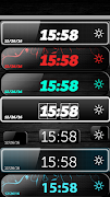 برنامه‌نما Black Digital Clock Widget عکس از صفحه