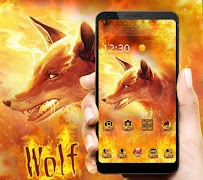 Fire Ice Wolf 3D Theme screenshot 3