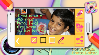 برنامه‌نما Font Studio Photo Editor عکس از صفحه