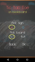 Tic Tac Toe on blackboard Screenshot 1
