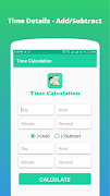 Time Calculation - Calc difference between days screenshot 1