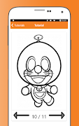 How to Draw Doraemon Characters ภาพหน้าจอ 3