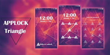 برنامه‌نما Applock Theme Triangle عکس از صفحه