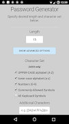 برنامه‌نما Random Password Generator عکس از صفحه