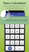 برنامهنما Talk & Calculate with Voice Calculator عکس از صفحه
