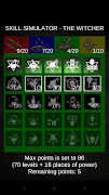 Skill Calculator - The Witcher captura de pantalla 4