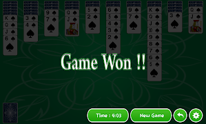 Spider Solitaire скриншот 6