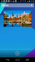 Charlotte weather widget/clock poster