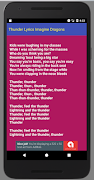 Thunder Lyrics captura de pantalla 1