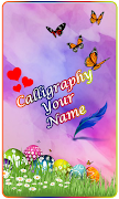 Calligraphy Name الملصق