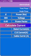Electrical Calculations Ekran Görüntüsü 1