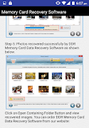 Memory Card Recovery Software Help 스크린샷 4