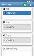 MobileTimer - Zeiterfassung screenshot 2