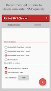 R - bot SMS Cleaner imagem de tela 1