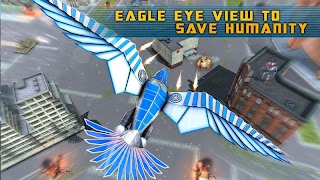 Músculo Coche Robot Transformación Águila Cazar Poster