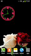 Rosas Relógio Widgets imagem de tela 2