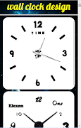 Wall Clock Design Poster