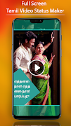 FullScreen Tamil Video Status Maker - 30SecLyrical capture d'écran 2