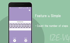 PEDOMETIZE - Simple Pedometer ภาพหน้าจอ 1