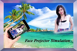 Face Projector Simulator الملصق