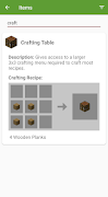 Crafting Table Minecraft Guide capture d'écran 2